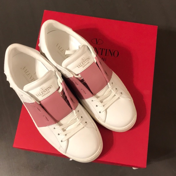 valentino open sneaker pink